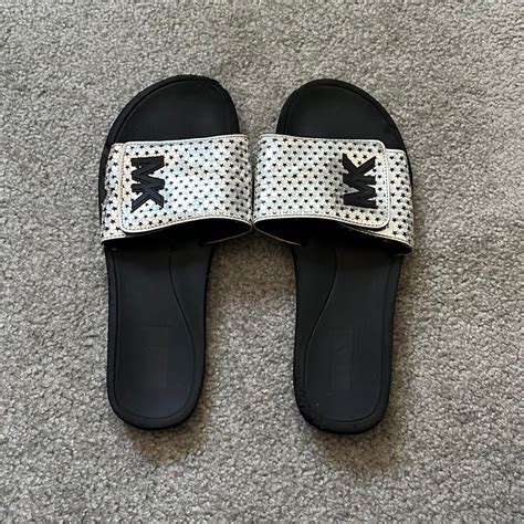 michael kors star slides|Michael Kors slides size 11.